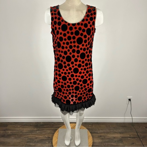Veeko Polka Dot Velour Sexy Dress S - Picture 3 of 13